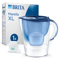BRITA Wasserfilter Marella XL inkl. 1 Maxtra Pro All-in-1 - Kapazität gefiltert: 2 l - Filterwechselanzeige: Ja - Detailfarbe: Blau - Set: Ja - Material: Kunststoff