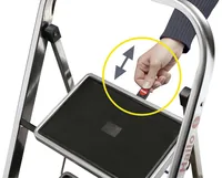 Hailo Trittleiter K70 Standard Line 3 Stufen - Höhe: 69 cm - Belastbarkeit: 150 kg - Produkttyp: Stehleiter - Anzahl Stufen: 3 ×