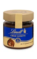 Lindt Brotaufstrich Milch 25% Haselnuss 220 g - Produkttyp: Schokoladenaufstriche - Nährwertangabe pro: 100 g - Energiegehalt (in kj): 2339 KJ - Energiegehalt (in kcal): 561 Kcal - Fett: 33 g - Gesättigte Fettsäuren: 4.7 g