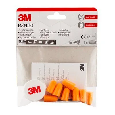 3M Gehörschutz 1100 4 Paar - Zielgruppe: Unisex - Typ: Pfropfen - Detailfarbe: Gelb - Grössensystem: EU - Grössentyp: Normalgrösse - Grösse: Standard