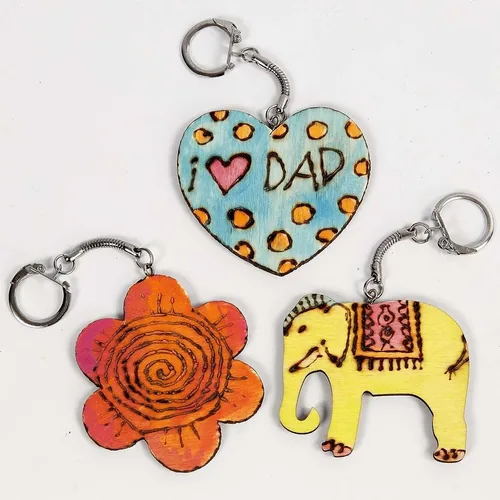 Creativ Company 57684 key ring/case Metallic, Wood