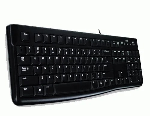 Logitech K120 keyboard USB QWERTZ Hungarian Black