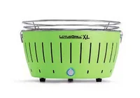 LotusGrill Tischgrill  XL, Limettengrün, Ø 40.5 cm - Breite: 43.5 cm - Höhe: 25.7 cm - Tiefe: 43.5 cm - Zusatzausstattung: Drehregler mit LED - USB-Anschluss - Typ: Tischgrill - Indirektes Grillieren: Nein