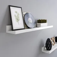 Songmics Wandregal 2-er Set, Weiss - Eigenschaften: Keine Eigenschaft - Zertifikate: Keine Zertifizierung - Breite: 60 cm - Höhe: 5 cm - Tiefe: 10 cm - Detailfarbe: Weiss