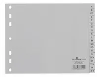 DURABLE Register PP A4 1/2 H. 650010 grau A-Z 20-teilig