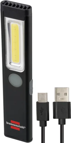 Brennenstuhl LED Akku Handleuchte PL 200 AC 200lm mit COB LED und USB C-Port
