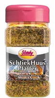 Stedy SchtiekHuusPfäffer 250 g - Produkttyp: Gewürzmischungen - Ernährungsweise: Vegan - Laktosefrei - Glutenfrei - Produktionsland: Europa - Zertifikate: Keine Zertifizierung - Packungsgrösse: 250 g - Fairtrade: Nein