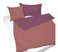 Nobilium Duvetbezug Mia 200 x 210 cm, Rosenholz/Mauve - Nachhaltigkeit: Nicht angegeben - Verschlusstyp: Reissverschluss - Grösse: 200 x 210 cm - Motiv: Ohne Motiv - Detailfarbe: Mauve - Rosa - Detailmaterial: Baumwolle (CO)