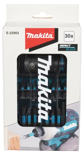 Makita Impact Black Bit- & Schlagnuss-Set, 30-tlg.