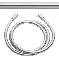 KWC Duschbrauseschlauch L1500 - Gebürsteter Stahl - Schlauchlänge: 150 cm - Material: Kunststoff - Einsatzort: Universal - Anschluss: 1/2