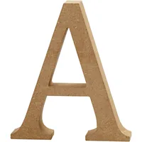 Creativ Company Holzbuchstabe A 1 Stück - Breite: 2 cm - Höhe: 13 cm - Länge: 13 cm - Anzahl Stück: 1 Stück - Holzherkunft: China - Holzhandelsname: Mischholz/MDF