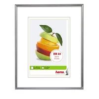 Hama Bilderrahmen Sevilla 21 x 29.7 cm, Silber matt - Bildformat: 15 x 20 cm - Rahmenformat: 21 x 29.7 cm - Detailfarbe: Silber matt - Detailmaterial: Polystyrol (PS) - Grundmaterial: Kunststoff