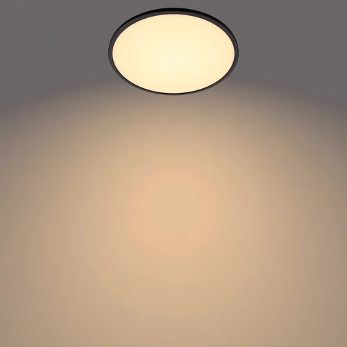 Philips Deckenleuchte LED SceneSwitch CL550 1500 lm 2700K, Schwarz - Leuchten Kategorie: Deckenleuchte - Betriebsart: Netzbetrieb - Lampensockel: LED fest verbaut - Farbtemperatur Kelvin: 2700 K - Dimmbar: nicht dimmbar - Farbwiedergabeindex CRI: 80