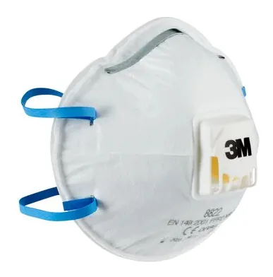 3M Atemschutzmaske 8822 FFP2, 5 Stück - Maskentyp: Halbmaske - Grösse: Einheitsgrösse - Schutzklasse: FFP2 - Detailfarbe: Weiss