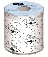 Paper + Design Toilettenpapier Wedding  Rollen, 3-lagig, Weiss - Anzahl Rollen: 1 - Anzahl Lagen: 3 - Anzahl Blatt: 200 × - Detailfarbe: Weiss - Natürlich Leben: Keine Besonderheiten