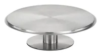 APS Servier- und Tortenplatte 30.5 cm, Silber - Produkttyp: Tortenplatte - Materialtyp: Metall - Material: Edelstahl - Detailfarbe: Silber - Anzahl Etagen: 1 × - Stapelbar: Nein