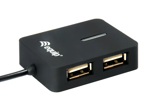 Equip 4-Port USB-A2.0-Hub->4xUSB-A 2.0 Reiseversion 480Mbps