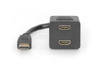 Digitus AK-330400-002-S cavo HDMI 0,2 m HDMI tipo A (Standard) 2 x HDMI Type A (Standard) Nero