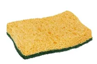 3M Scotch-Brite sponge Rectangular Fiber Green, Yellow 2 pc(s)