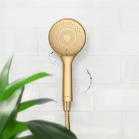 Wenko Duschkopf 11 cm Gold - Art: Handbrause - Anschluss: 1/2 - Farbe Siebplatte: Gold - Farbe: Gold - Material: Acrylnitril-Butadien-Styrol (ABS) - Wassersparend: Ja