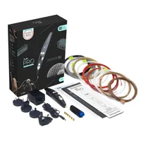 3Doodler 3D-Pen Pro III 7-teilig, Schwarz - Set: Ja - Drucktechnik: Keine - Anzahl Extruder: 7 - Druckwerkstoff: Holz - Kunststoff - Kupfer - Nylon - Polylactid Acid (PLA) - Stahl