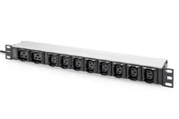 DIGITUS PDU 1HE 8xC13 2xC19 Ausgänge 230V16A schwarz