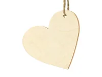 Partydeco Tischkarte Herz 6 x 5 cm, 10 Stück, Braun - Papierformat: 6 x 5 cm - Motiv: Hochzeit - Verpackungseinheit: 10 Stück - Detailfarbe: Braun - Inkl. Couvert: Nein