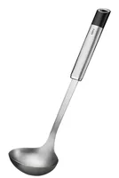 GEFU Schöpflöffel Primeline 34.2 cm, Schwarz/Silber - Produkttyp: Schöpflöffel  - Detailfarbe: Silber - Schwarz - Länge: 34.2 cm - Material Küchenhelfer: Edelstahl - Kunststoff