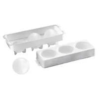 Paderno Eiswürfelbehälter 100 ml Weiss - Produkttyp: Eiswürfelbehälter - Eiswürfelform: Rund - Materialtyp: Kunststoff - Material: Polypropylen (PP) - Detailfarbe: Weiss - Anzahl Eiswürfel: 3