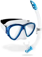 CRESSI Fiji + Gamma Schnorchel-Kombiset Klar/Blau - Detailfarbe: Transparent - Blau - Zielgruppe: Unisex - Schuhgrösse (EU): Keine - Material: Keine Angabe - Produkttyp: Tauchmasken - Schnorchel