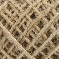 Creativ Company Kordel aus Hanf 1 mm/2 mm x 30 m, Beige - Länge: 30 m - Detailfarbe: Beige