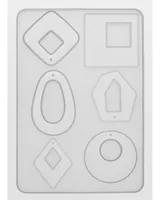 GLOREX Silicone mould 14.5x10cm Ornaments 6 pcs
