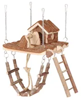 SwissPet Spielplatz Jane, 18 x 14 x 16 cm - Nagetierart: Hamster - Rennmaus - Material: Baumwolle - Holz - Tierart: Nager