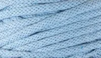 Glorex Wolle Makramee Cord gewebt 63 m x 3 mm, 250g, Hellblau - Packungsgrösse: 1 Stück - Waschbar bei: 40 °C - Länge: 63 m - Detailfarbe: Hellblau - Material: Wolle - Nadelstärke: 5 mm - 7 mm