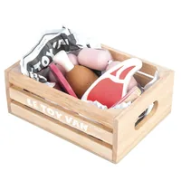 LE TOY VAN Spiel-Lebensmittel Fleisch- & Wurstkiste - Kategorie: Lebensmittel - Altersempfehlung ab: 3 Jahren - Material: Stoff - Holz - Eigenschaften: Keine Eigenschaft - Zertifikate: Keine Zertifizierung