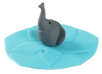 Leonardo Glasabdeckung Bambini Elefant Blau/Grau - Produkttyp: Glasabdeckung - Material: Silikon - Detailfarbe: Grau - Blau - Set: Nein - Verpackungseinheit: 1 Stück