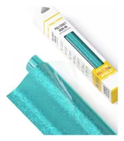 Poli-Tape Aufbügelfolie Pearl Glitter, 30.5 x 61 cm, Himmelblau - Geeignet für Drucker: Nein - Detailfarbe: Himmelblau - Aussenanwendung: Nein - Selbstklebend: Nein - Aufbügelbar: Ja - Folientyp: Aufbügelfolie Effekt