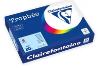Clairefontaine Kopierpapier Trophée Colored Copy FSC A4, Eisblau, 80 g/m² - Geeignet für Drucker: Universal - Grammatur: 80 g/m² - Papiertyp: Kopierpapier - Materialeigenschaften: FSC®-zertifiziert - Verpackungseinheit: 500 Stück - Papierformat: A4