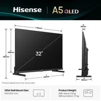 Hisense 32A5Q 81,3 cm (32") Full HD Smart-TV WLAN Schwarz