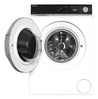 Sharp Waschmaschine ES-NFA814BW1NA-CH Links - Einsatzort: Heimgebrauch - Energieeffizienzklasse: A - Schleuderwirkungsklasse: B - Beladung: Frontloader - Füllmenge Max.: 8 kg - Eingangsspannung: 220-240 V