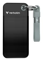 Verbatim Pocket SSD 1 TB USB tipo-C 3.2 Gen 2 (3.1 Gen 2) Nero, Grigio