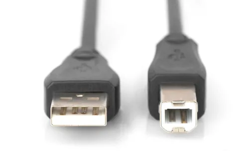 Digitus AK-300105-018-S USB cable USB 2.0 USB A USB B 0.48 Gbit/s Black