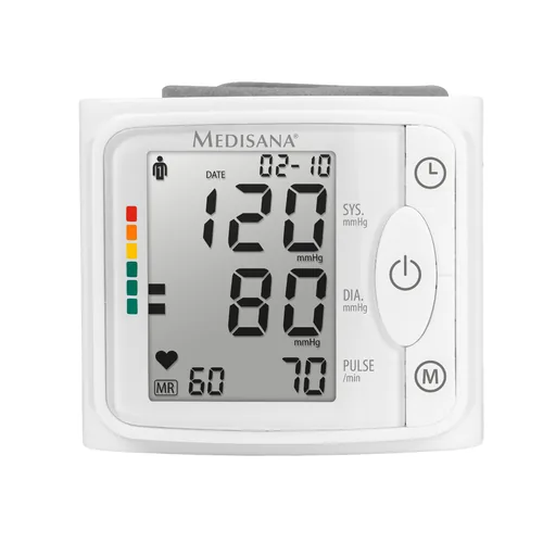 Medisana Blutdruckmessgerät BW320 - Touchscreen: Nein - Messpunkt: Handgelenk - Umfang min.: 12.5 cm - Umfang max.: 21.5 cm - App kompatibel: Nein