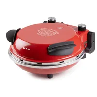 Domo Pizzaofen DO9284PZ - Anzahl Personen: 1 - Detailfarbe: Rot - Leistung: 1200 W - Produkttyp: Pizzamaker