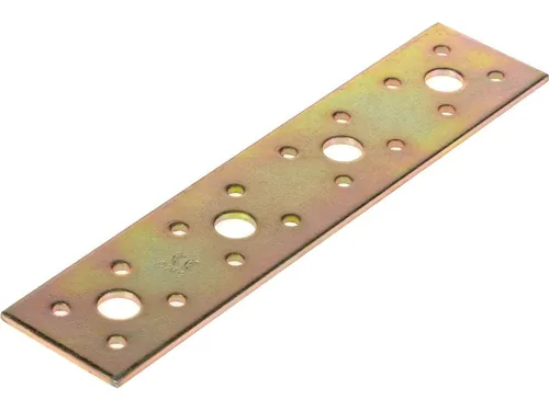 STRUCT Flachverbinder 180 x 40 mm - Detailfarbe: Messing - Material: Stahl - Produkttyp: Verbinder - Oberfläche: verzinkt gelb
