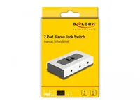 DeLOCK 2 to 1 Switch Stereo Jack 3.5 mm 4 pin manual bidirectional