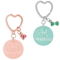 Sheepworld Schlüsselanhänger Just Married Pink/Blau, 2 Stück - Assortiert: Nein - Produkttyp Geschenke: Schlüsselanhänger