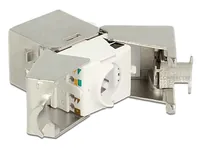 Delock Keystone-Modul RJ45 - LSA, Cat 6A geschirmt - Modultyp: Keystone - Anschluss Front: Buchse RJ-45 - Anschluss Rück: LSA - Medientyp: Netzwerk - Schirmung: Ja - Verpackungseinheit: 1 Stück