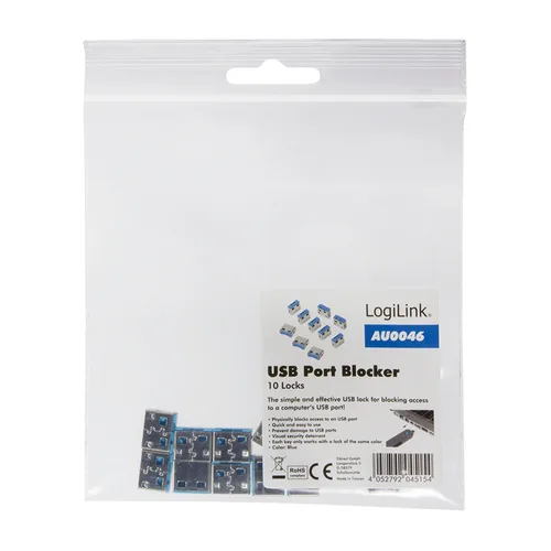 Logilink USB-A-Port Schloss 10x Schlösser