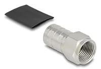 DELOCK F Stecker zum Crimpen RG-6 mit Schrumpfschlauch